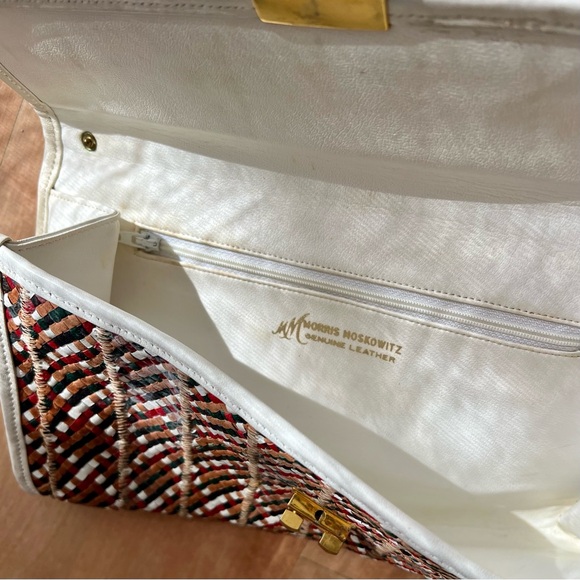 Vintage 1950’s Morris Moskowitz Woven Leather Clutch